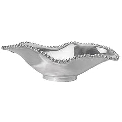 Pearled Wavy Bowl-15"x15"x2.25
