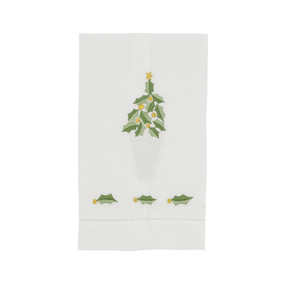 Hemstitched Holiday Towel