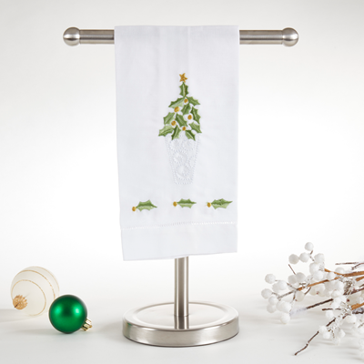 Hemstitched Holiday Towel