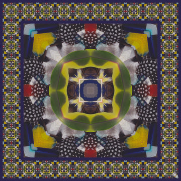 FeathersBlue Scarf 54"x54"