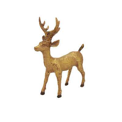 9in Standing Deer Gold
