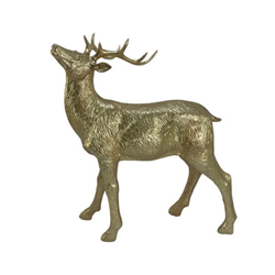 14" Standing Deer Gold