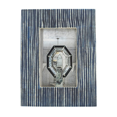 Blue Line Bone Photo 4x6 Frame