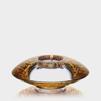 Discus Gold Votive-1.75"x5.5"