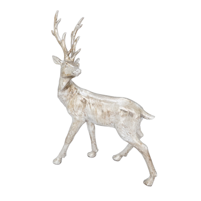 13" Standing Deer Silver