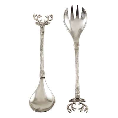 Set of 2 Reindeer Salad Servers