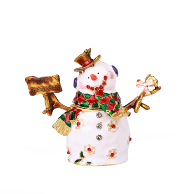 Snowman Box White