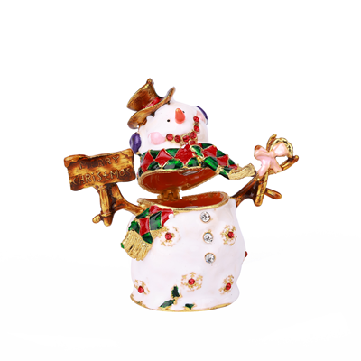 Snowman Box White