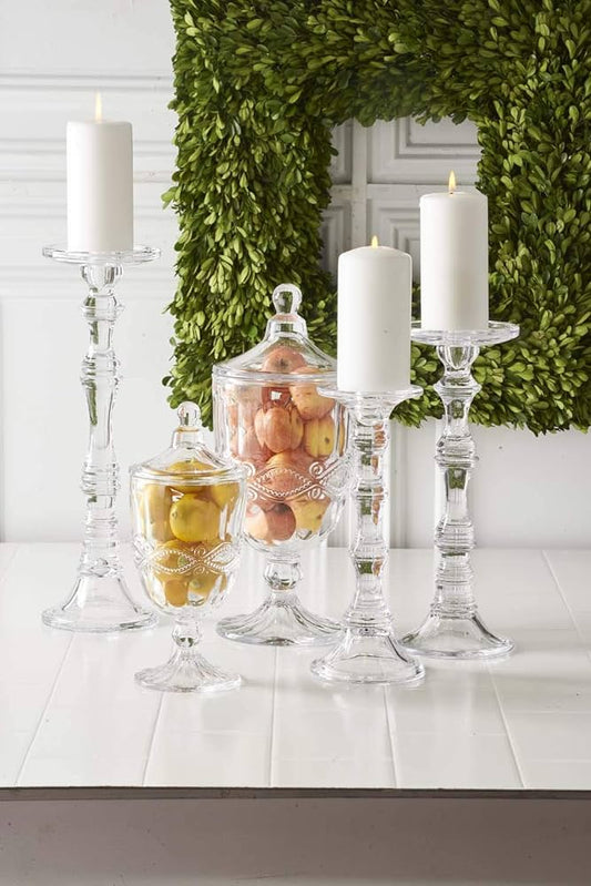 Slender Glass Candleholder
