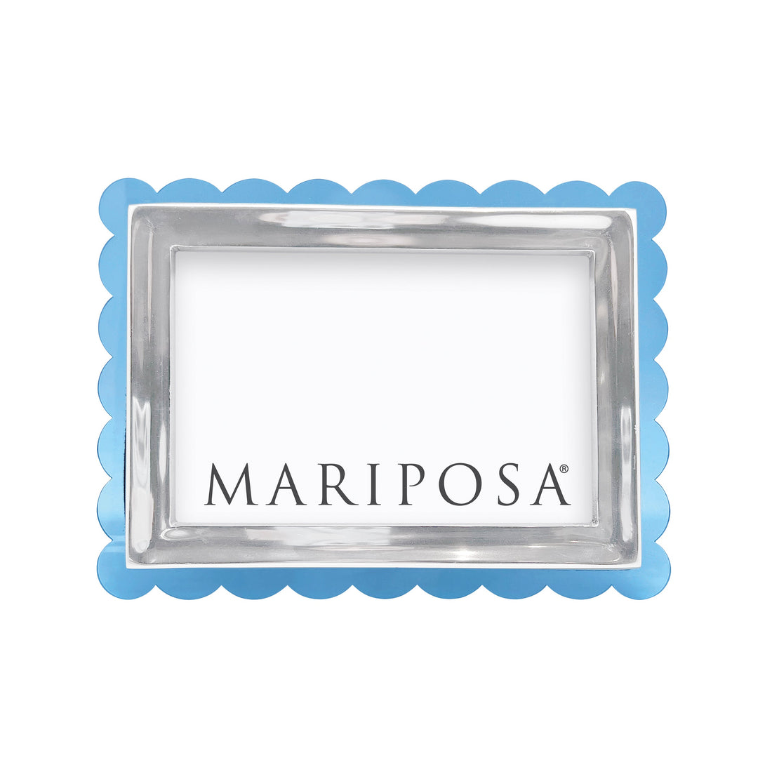 Light Blue Acrylic Scallop Frame