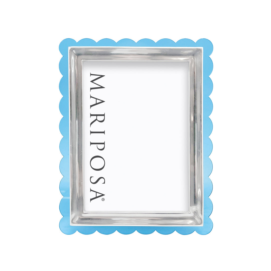 Light Blue Acrylic Scallop Frame