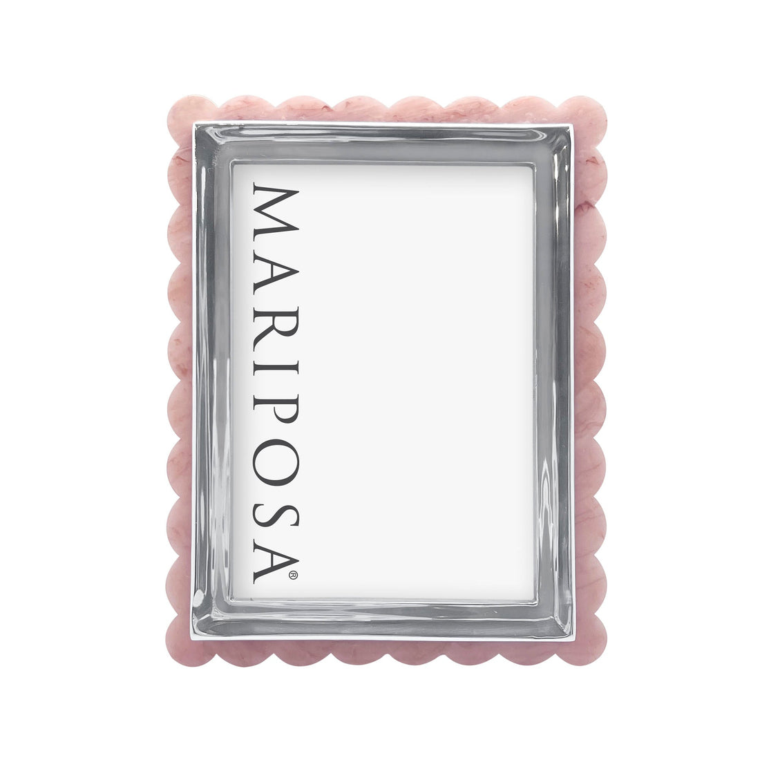 Pink Acrylic Scallop Frame