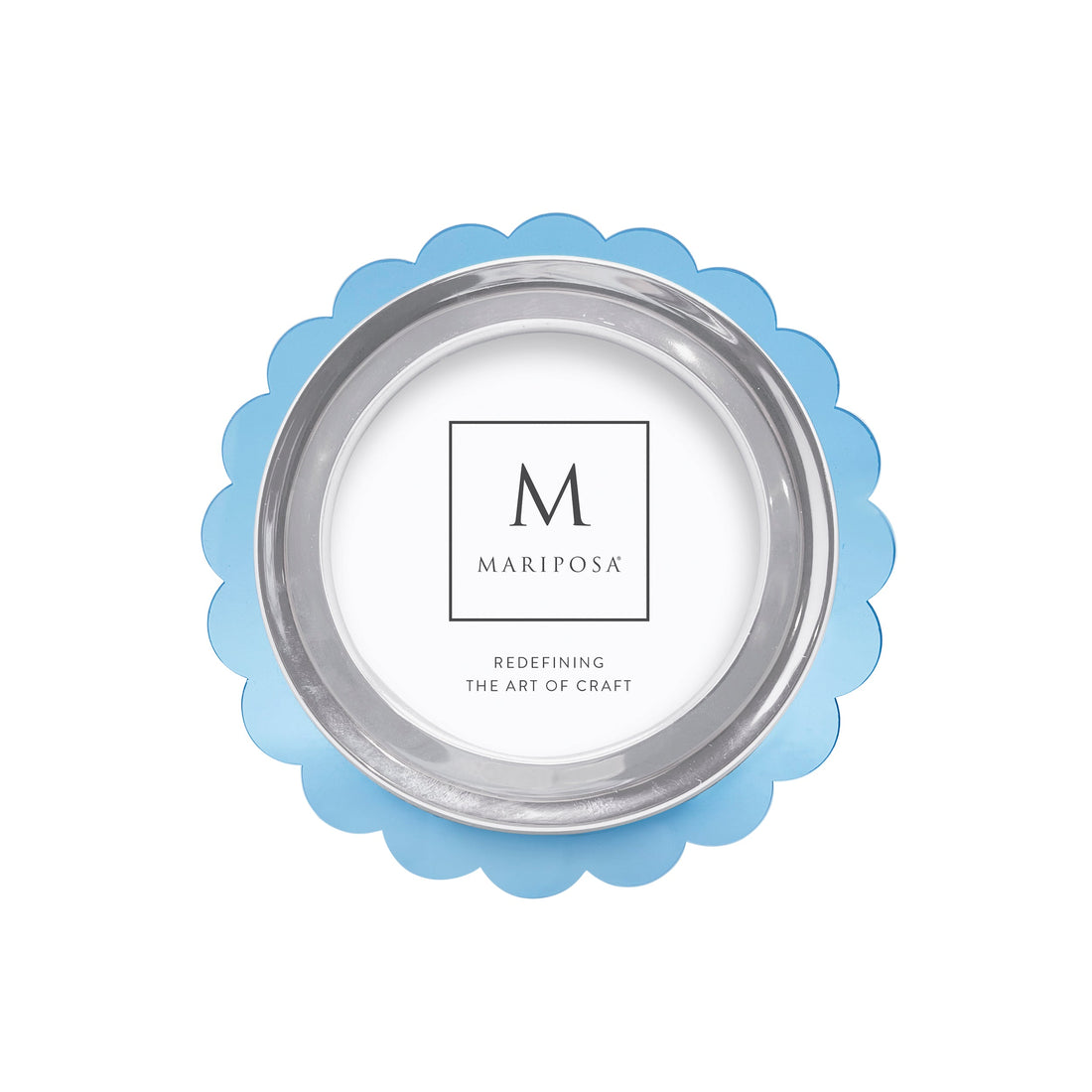 Light Blue Acrylic Scallop Frame