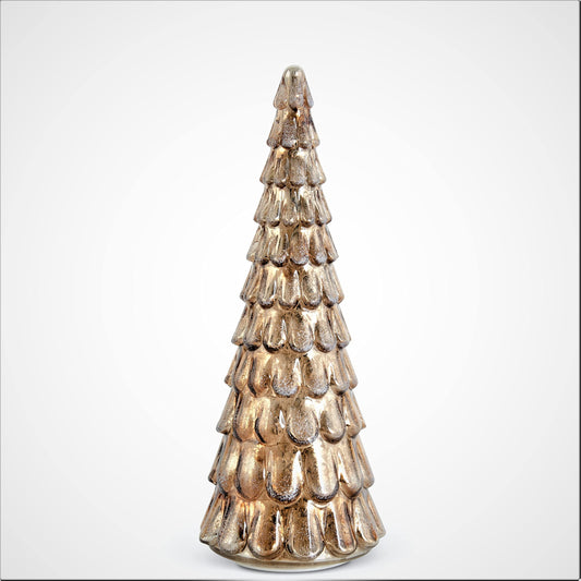 Gold LED Mercury Glass Tree