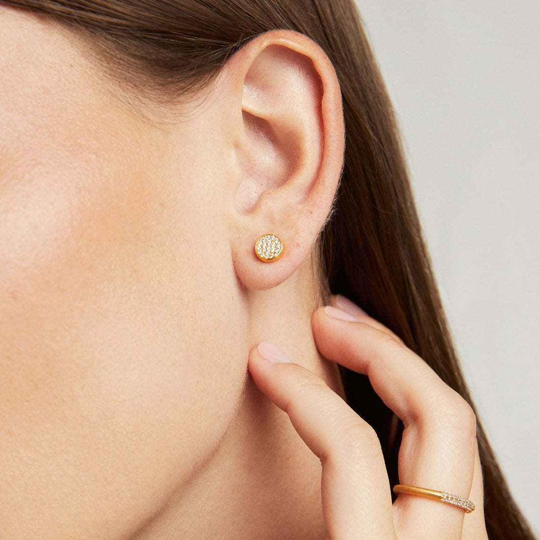 Signature Gold Pave Studs
