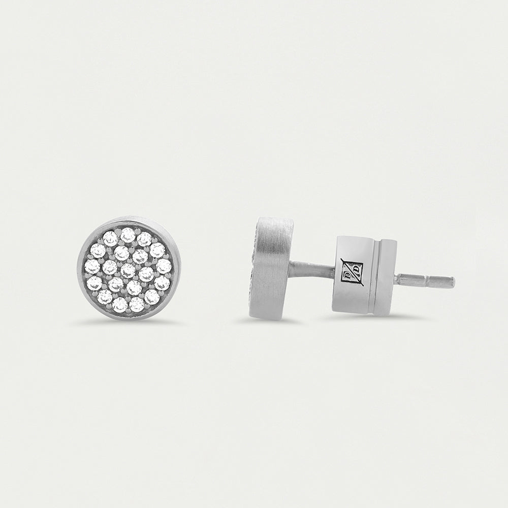 Signature Silver Pave Studs