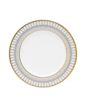 Arcades Dinner Plate, Grey/Gold