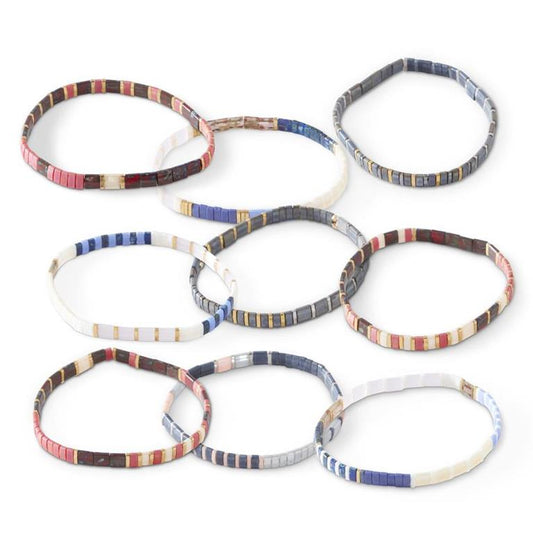 Assorted Tila Bead Bracelet