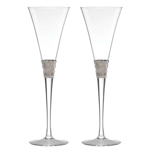 Truro Plat S/2 Toasting Flutes