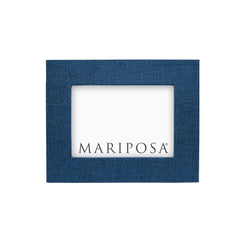 Indigo Blue Faux Grasscloth 4x6