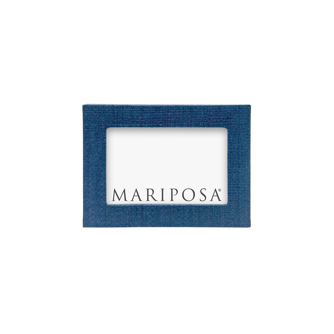 Indigo Faux Grasscloth Frame