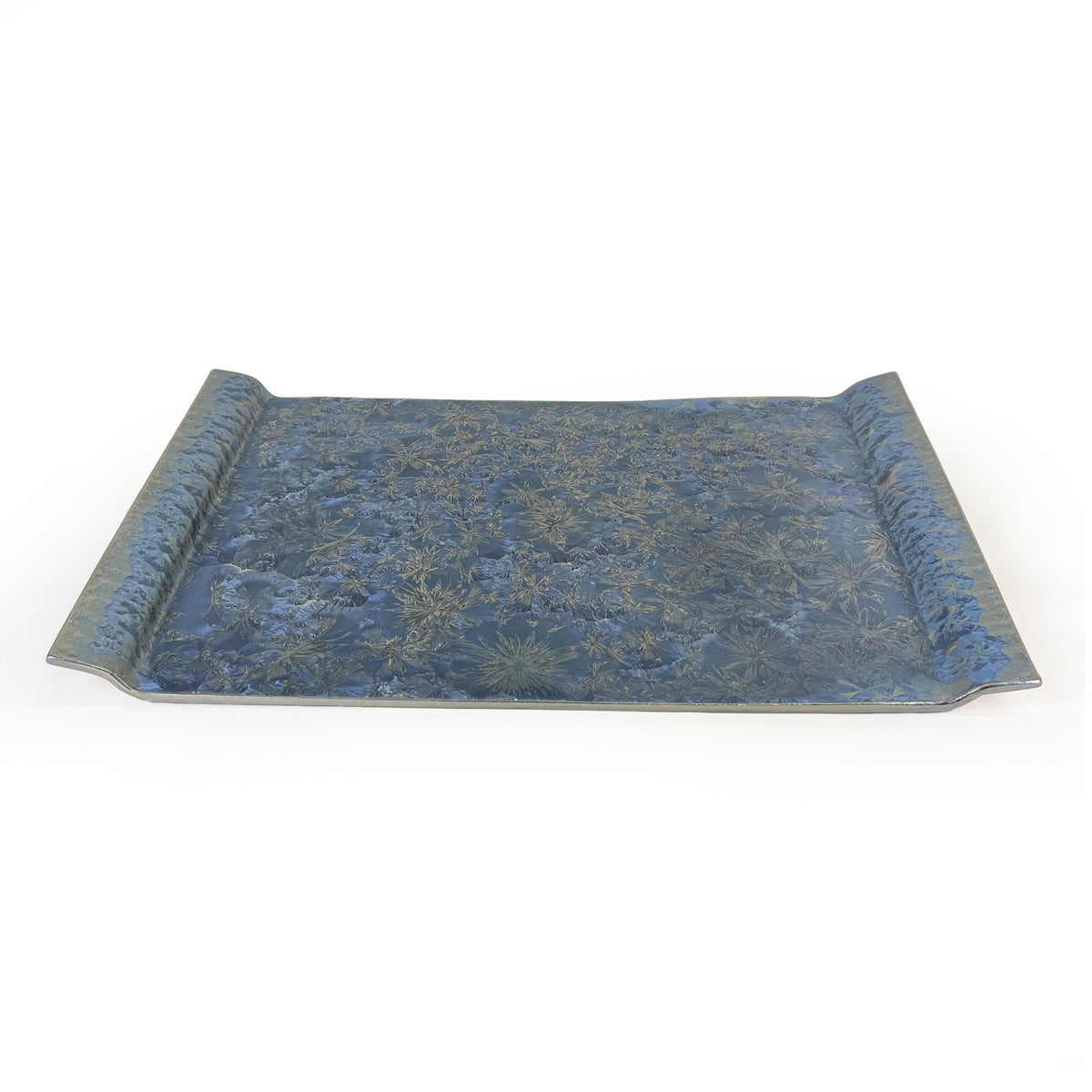 Borealis Frost Blue Lg Handled-20.5" x 13"