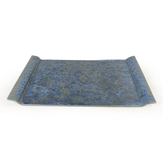 Borealis Frost Blue Lg Handled-20.5" x 13"