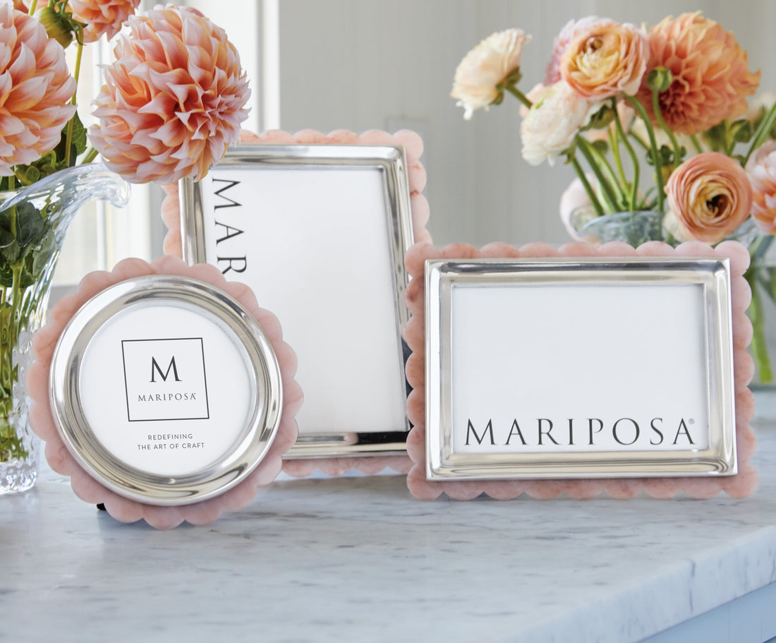 Pink Acrylic Scallop Frame