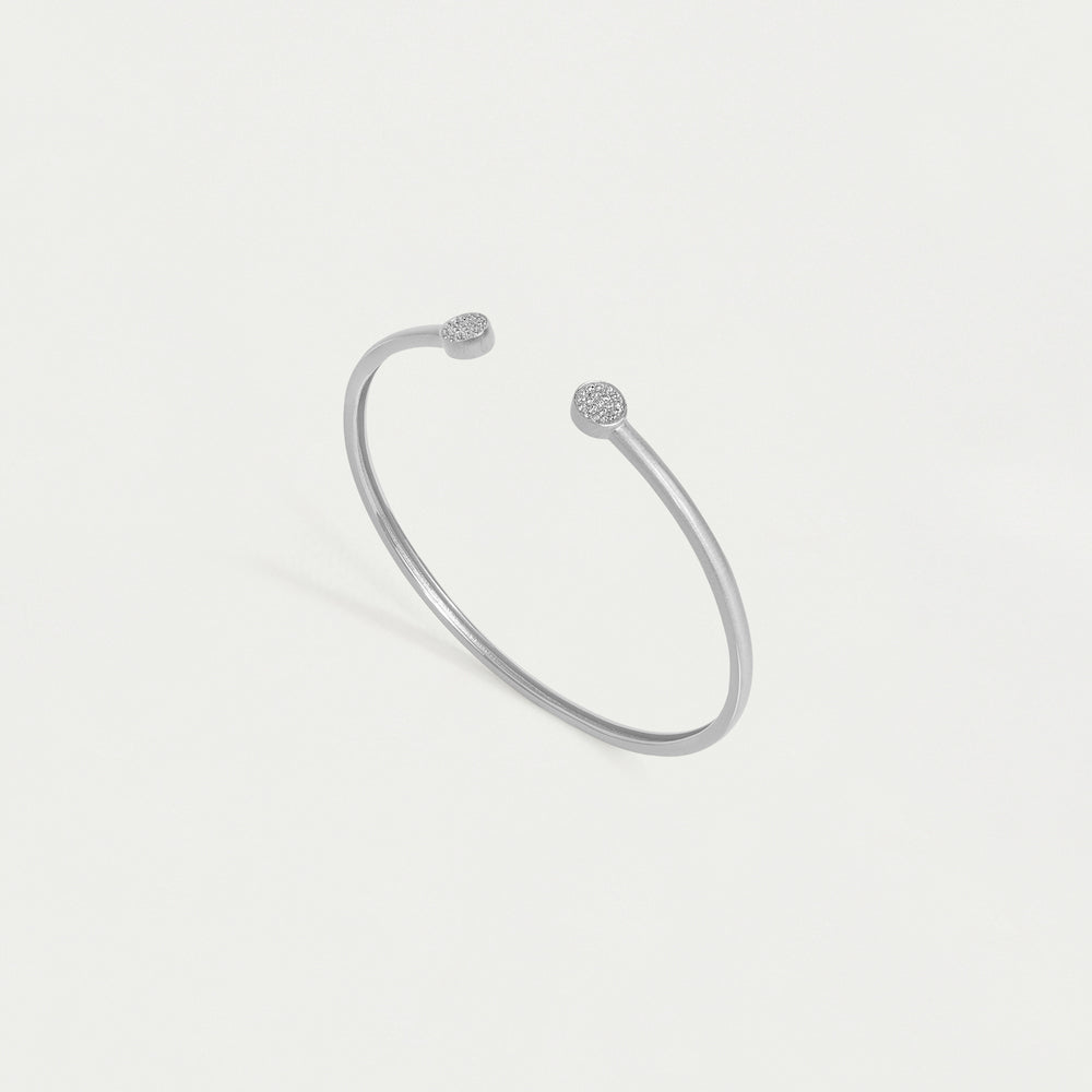 Mirabeau Pavé Open Bangle Bracelet