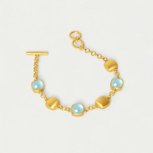 Monterey Chain Bracelet - Irridescent Sky Blue