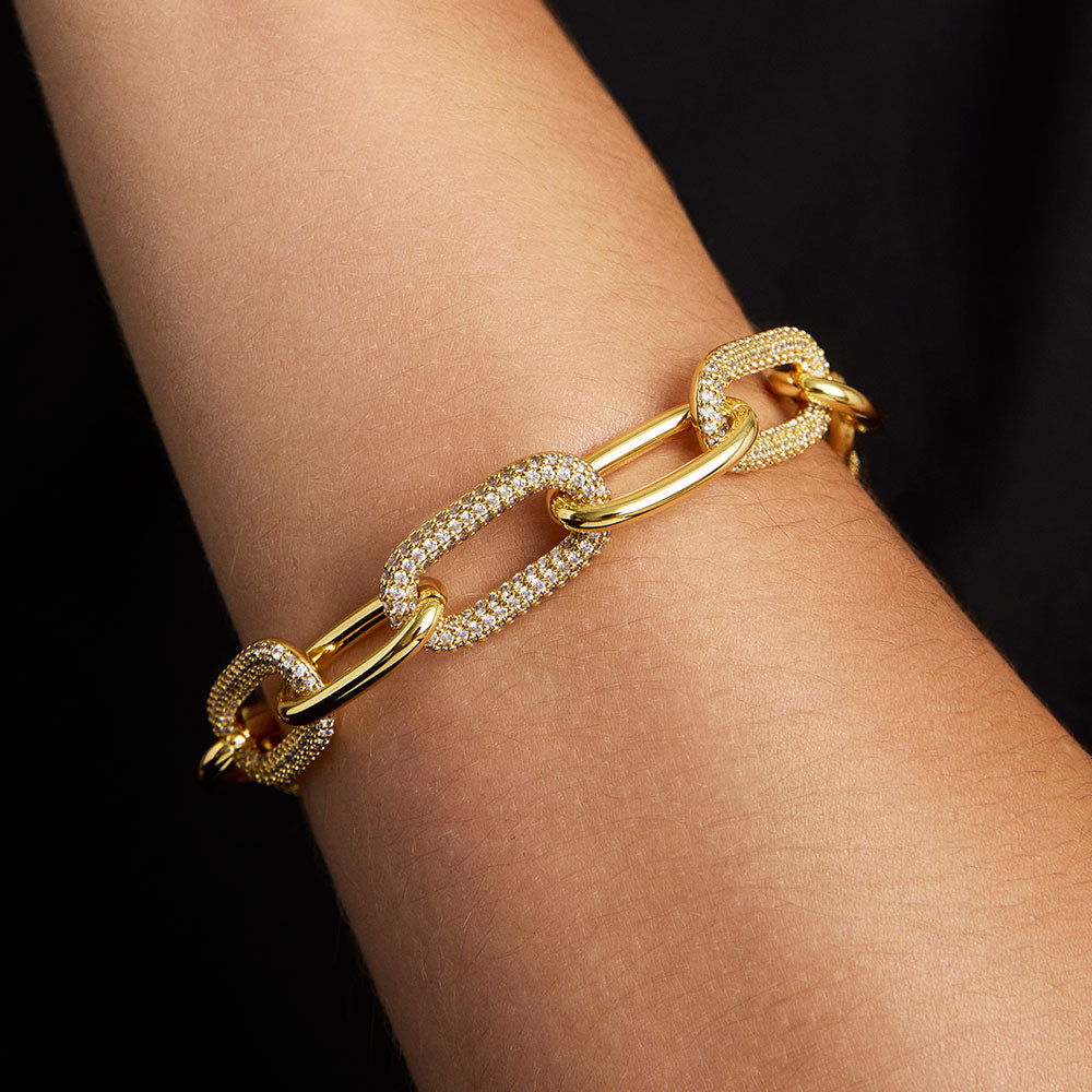 Solene Pavé Link Bracelet