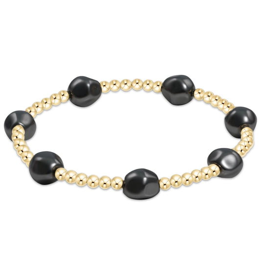 Admire Gold 3mm Bead-Pearl Dark Grey
