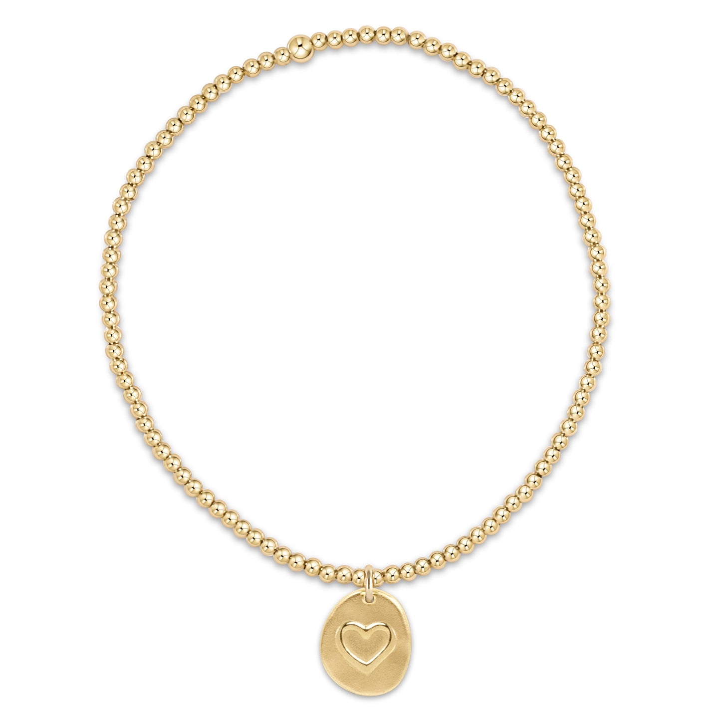 Classic Gold 2mm Bead Bracelet - Inspire Love Small