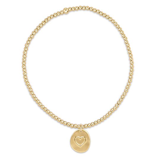 Classic Gold 2mm Bead Bracelet - Inspire Love Small