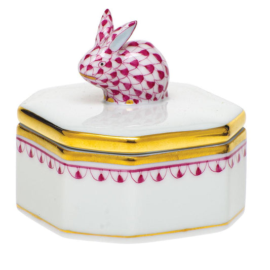 Petite Octogonal Box Bunny Raspberry