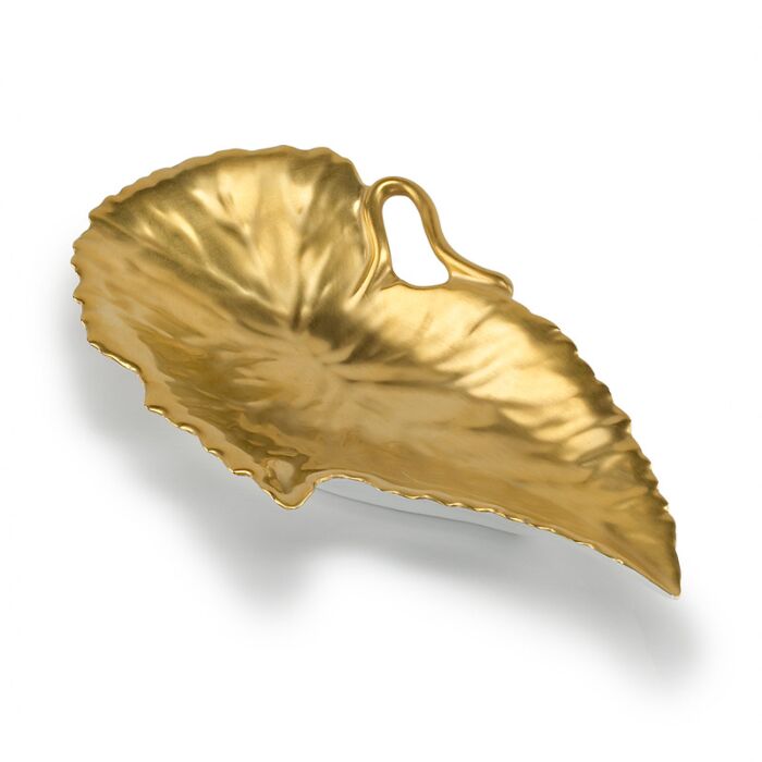 Gold Leaves Gold Leaf Dish Begonia