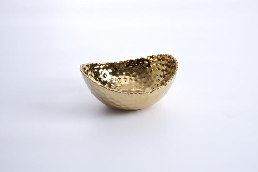 Golden Millenium Medium Oval Bowl Gold