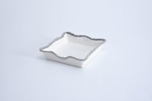 Salerno Cocktail Napkin Holder w/Silver