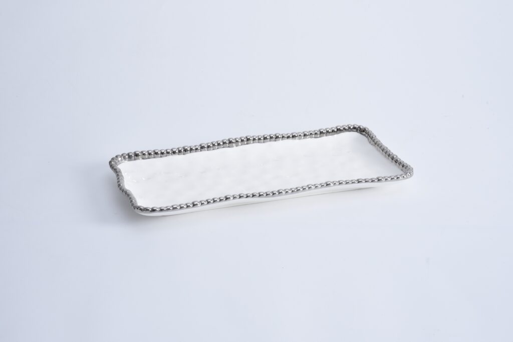 STT Med. Rect Tray w/Silver