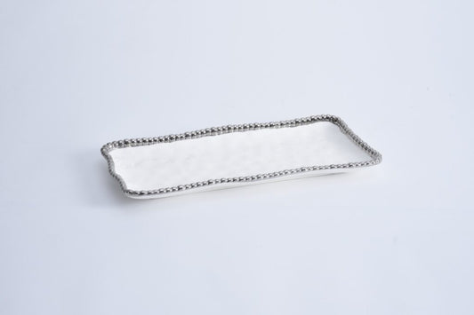 STT Med. Rect Tray w/Silver