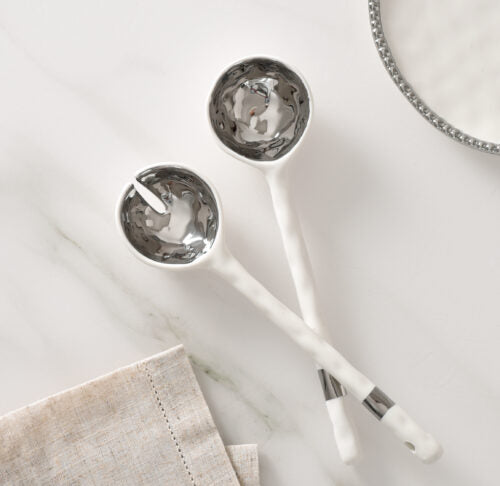 Porcelain Salad Servers
