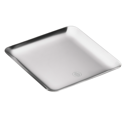 Silver Time Silver-Plated Large Square Platter 20x20 cm