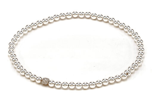 Diamond 3mm Bead Denise Bracelet