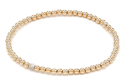 Diamond 3mm Bead Denise Bracelet