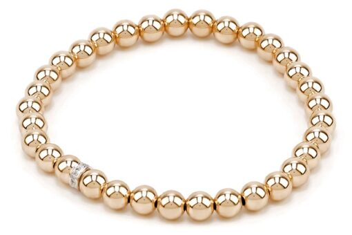 Diana 5MM Gold Bead Bracelet