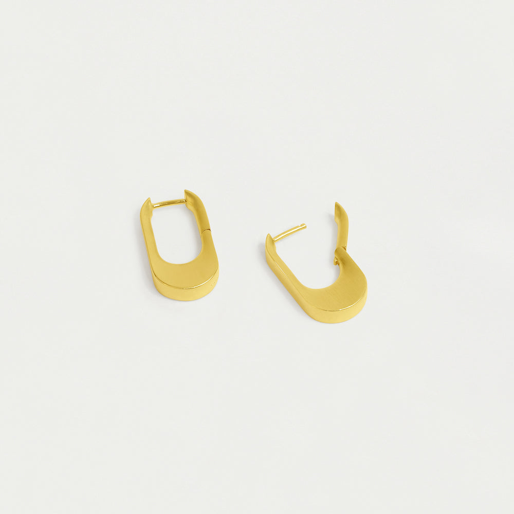 Crosby Hinged Huggie Hoops