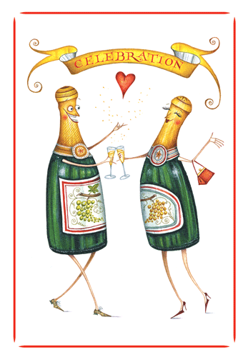 A Sparkling Pair Eday Anniversary Card