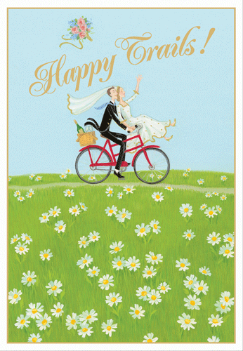 Happy Trails Foil Eday Card - Wedding
