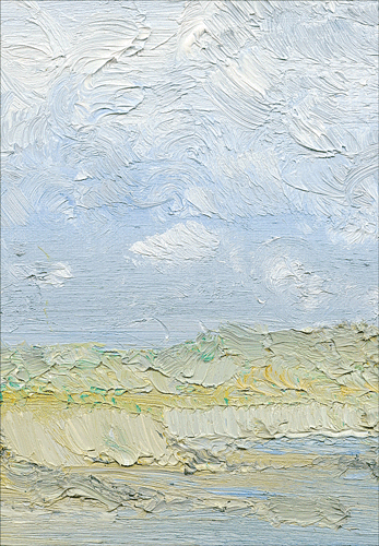 Coastal Cliffs Eday Blank Card