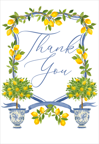 Lemon Crest -Thank You Card